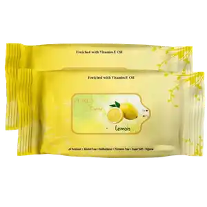 Lemon Natural Refreshing Wet Wipes - Pure by Oasis